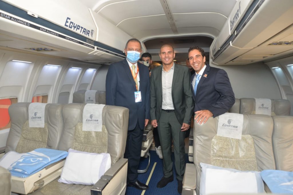 IMG 20200930 WA0015 3 نموذج تعليمي طائرة لمصر للطيران تقلع من مطار كيدزانيا القاهرة.