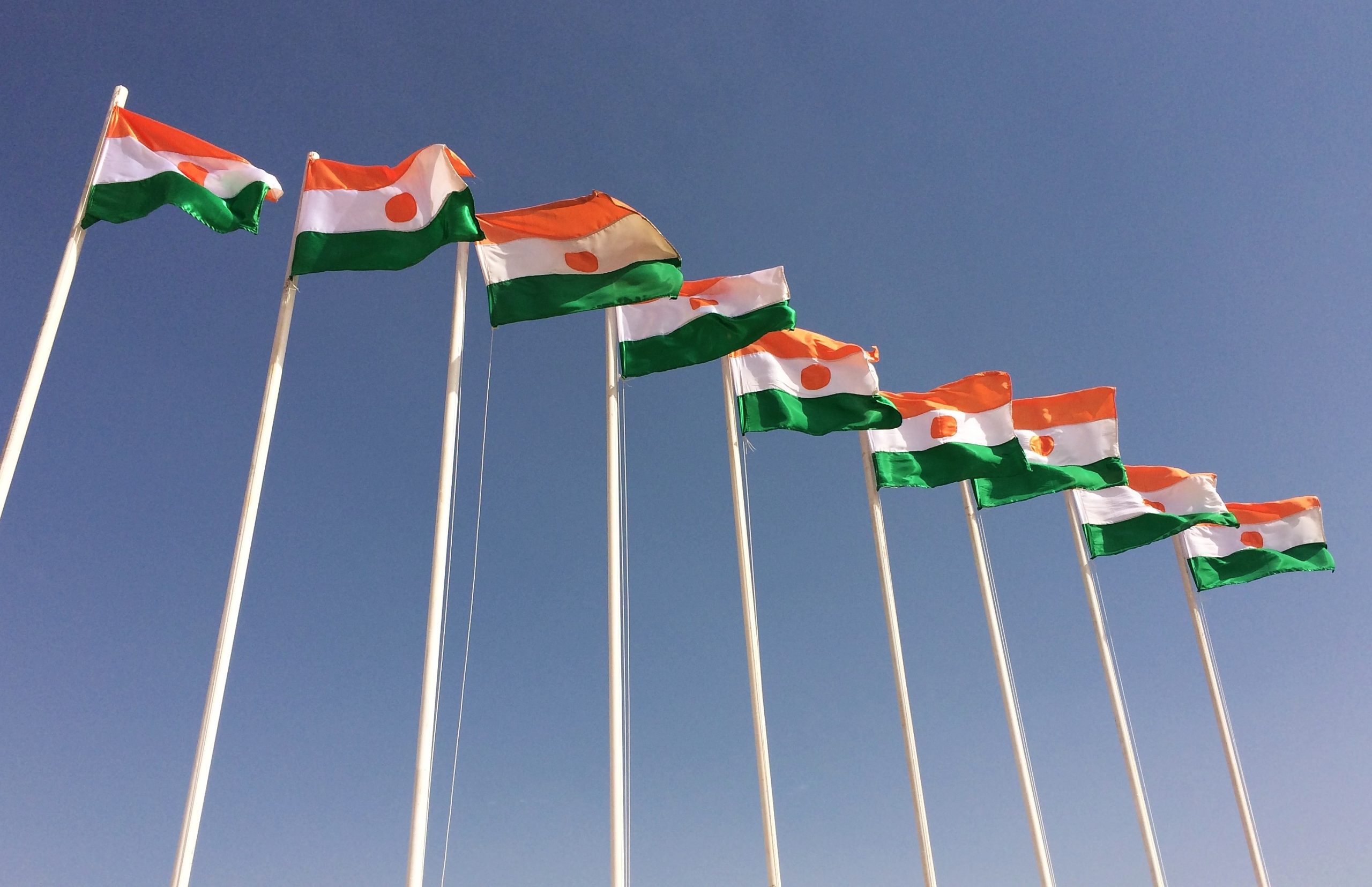 Niger flags scaled خوفا من مصير فرنسا والولايات المتحدة : انسحاب أوروبي مفاجئ من النيجر .. ومحلل سياسي : روسيا قد تكون المستفيد