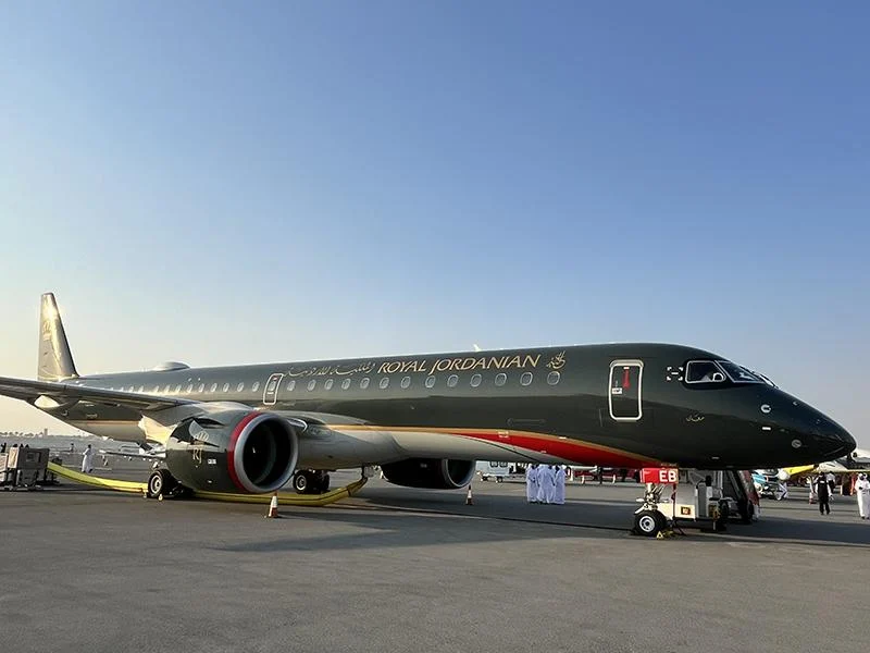 royal jordanian embraer e195 e2 bahrain ad "إمبراير " عملاق صناعة الطائرات في البرازيل: سوق الشرق الأوسط جاهز الأستخدام لطائرات الضيقة الصغيرة مثل E195 E2