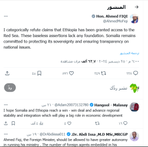 Screenshot 2024 12 26 154220 الرئيس الصومالي في إريتريا .. زيارة عنوانها الرئيسي الحفاظ علي الشركاء الإقليميين