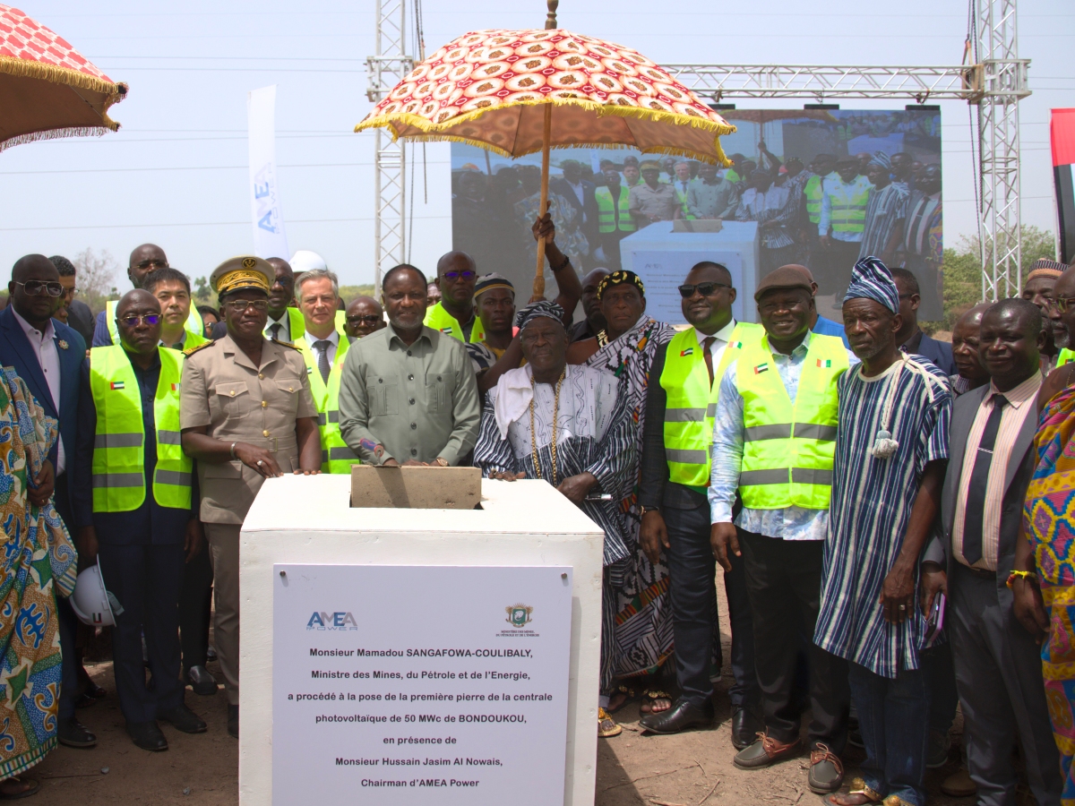 50MW Bondoukou Groundbreaking Picture 2  كوت ديفوار: شركة تبني مشروع لانتاج 50 ميجاوات من الطاقة الشمسية